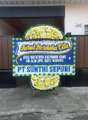 Papan Bunga Duka di Sirnaresmi