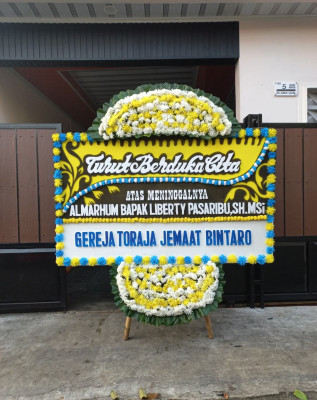 Papan Bunga Duka di Sirnaresmi